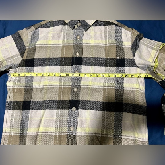 John Elliott Hemi Oversized Flannel Shirt in Cinder Cyclone Sz 0 XS - Picture 7 of 9